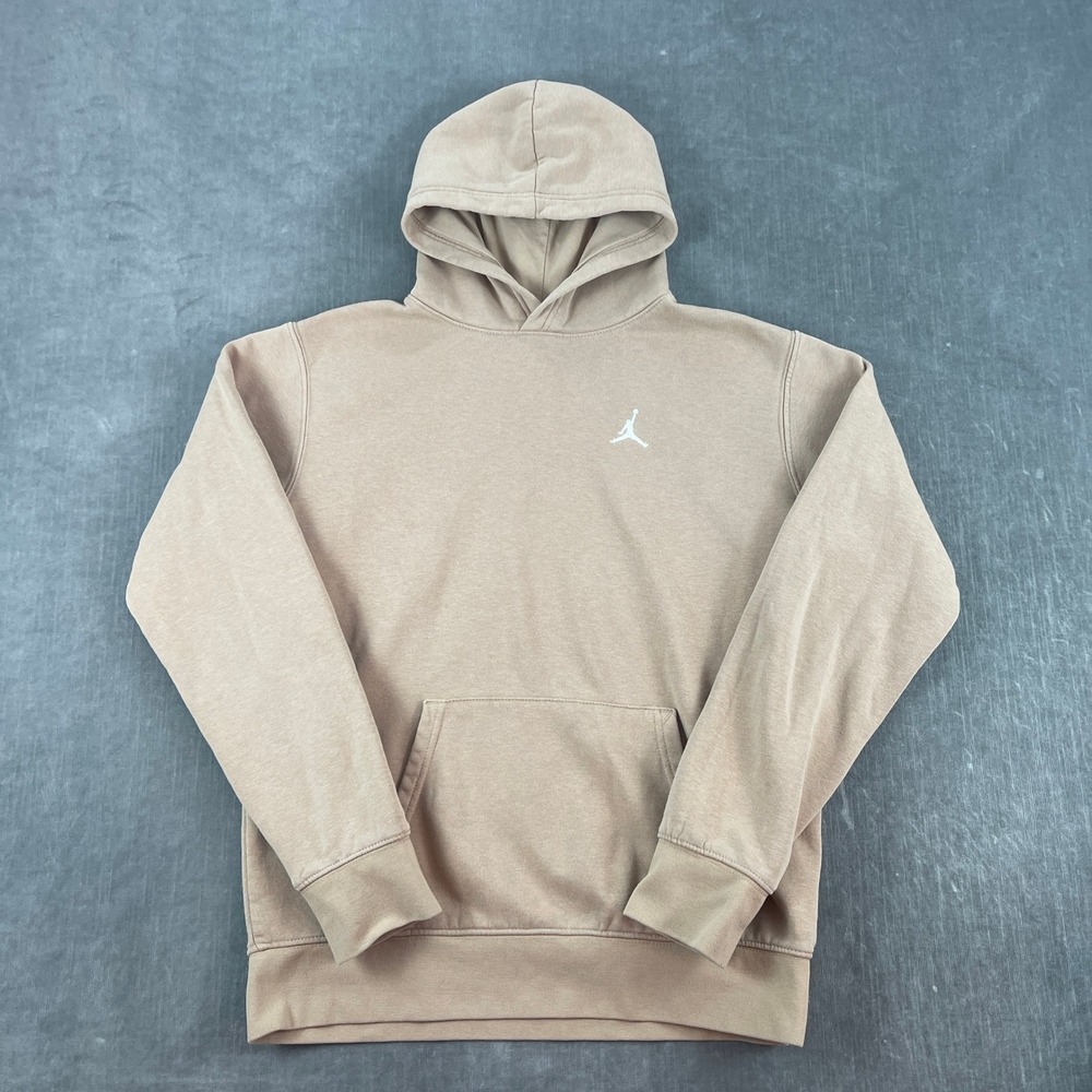 Jordan Kids XL 13-15 Tan Hoodie Pullover Jumpman Logo Sweatshirt